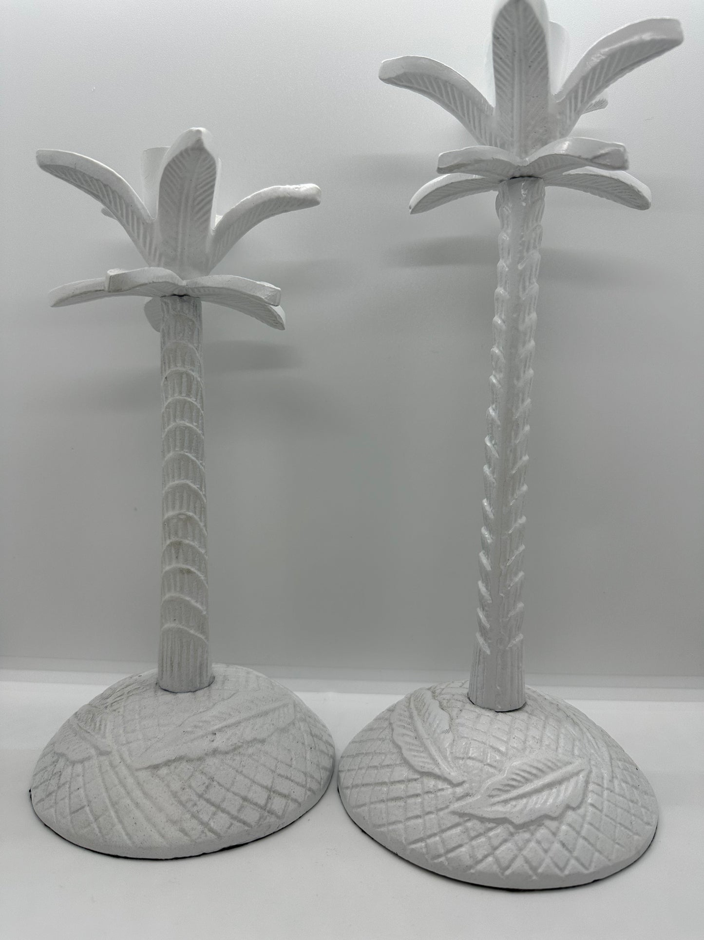 Palm Candleholder White