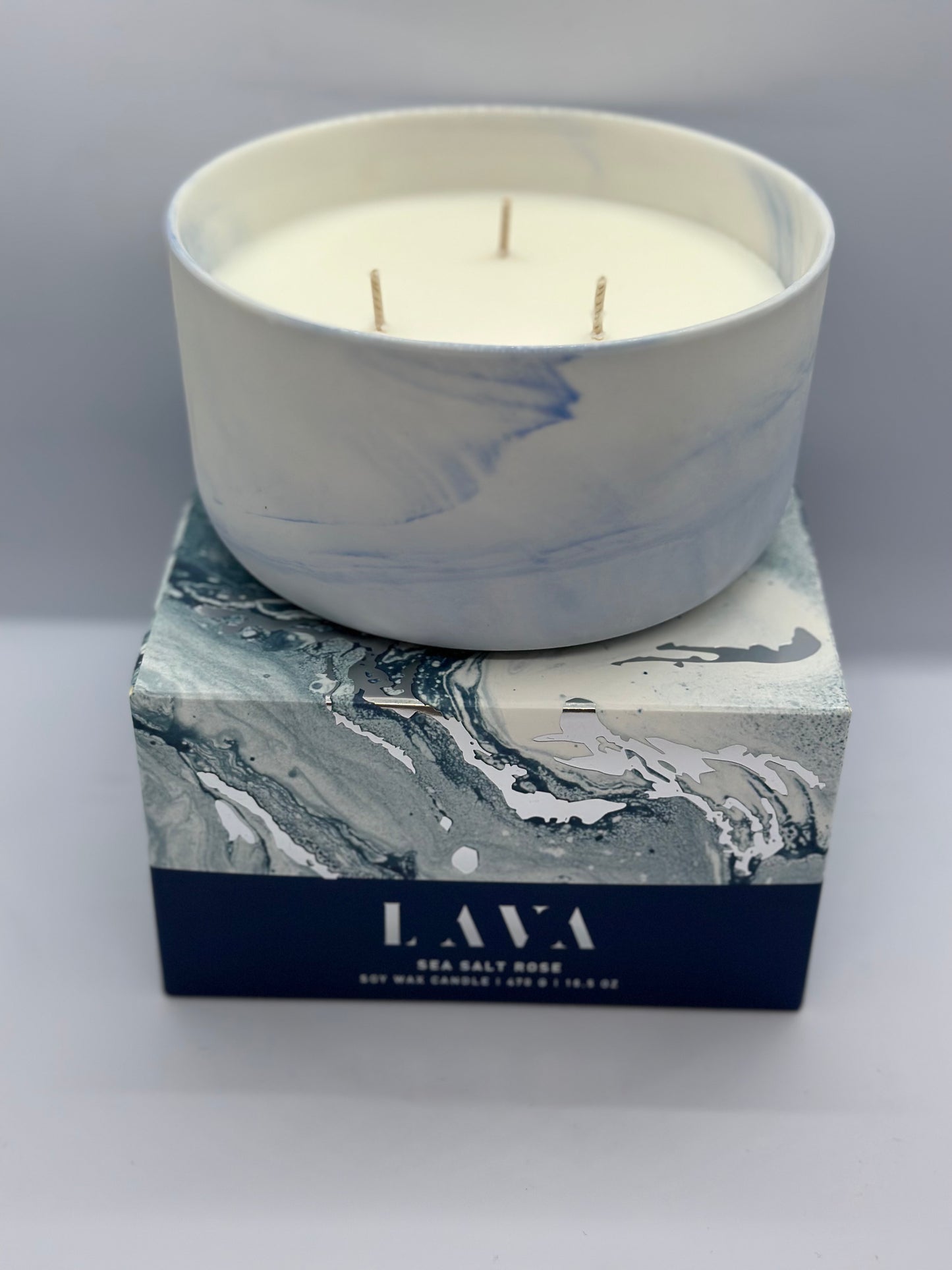 Sea Salt Rose Candle Assorted Sizes