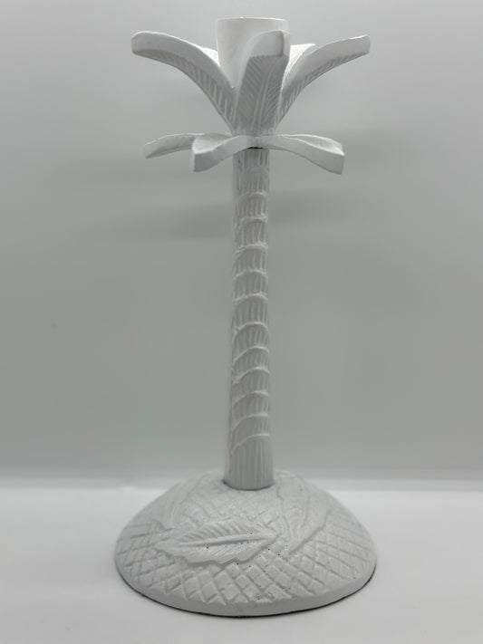 Palm Candleholder White