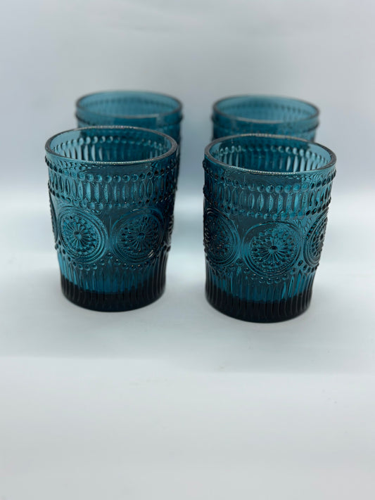 Tumbler Sapphire Blue Short - Set of 4