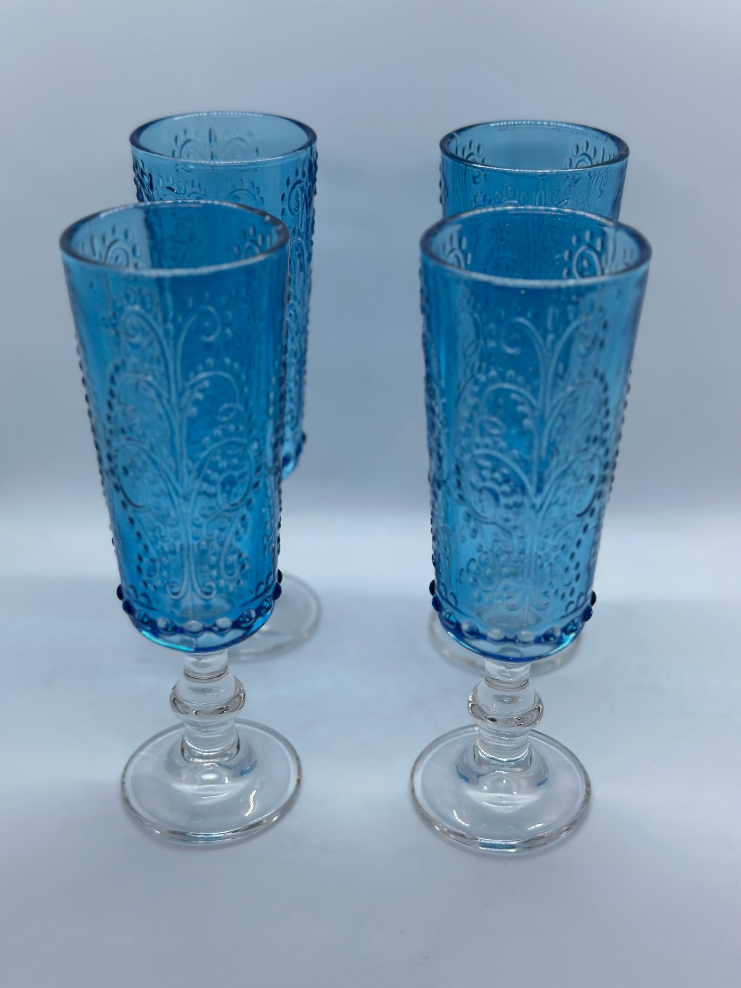 Champagne Flute Marine or Apple Set 4